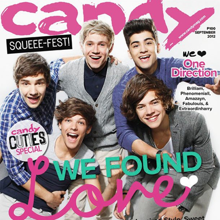 Turtz on the Go: One Direction on the cover of Candy Magazine September ...