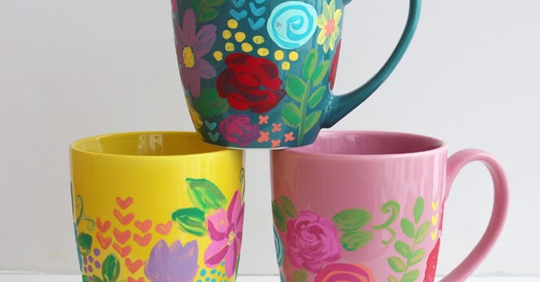 Painting Mugs! Paint New Life Into Old Mugs - Upcycle My Stuff