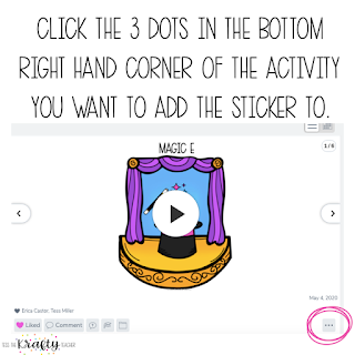 stickers for seesaw click the 3 dots in bottom corner of activity you want to add sticker to