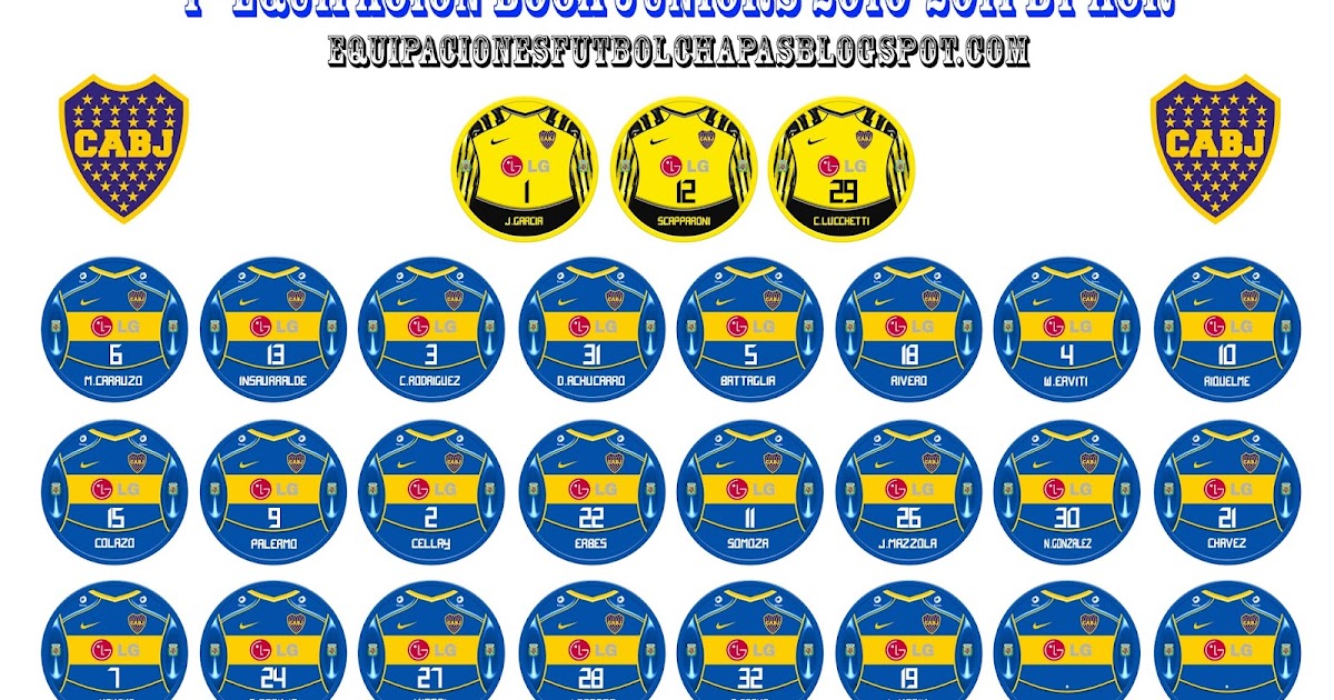 LFC EQUIPACIONES 1ª BOCA JUNIORS 20102011