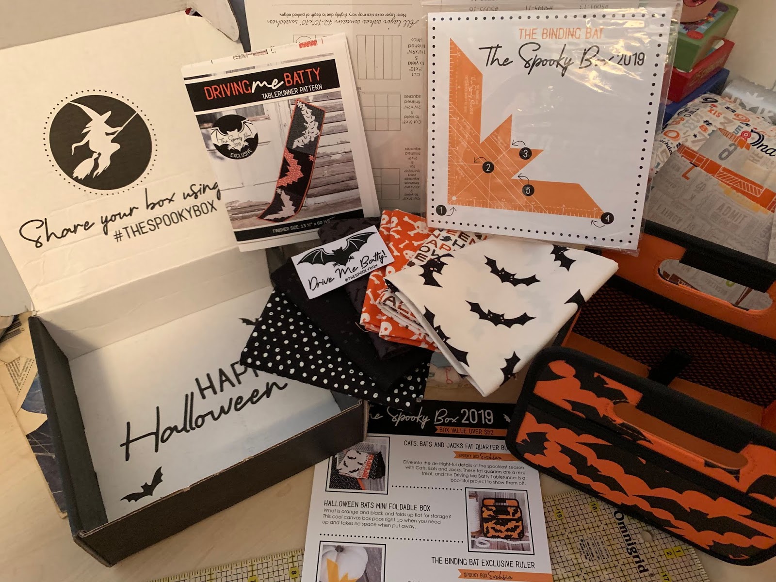 Just Because Quilts Spooky Box from the Fat Quarter Shop