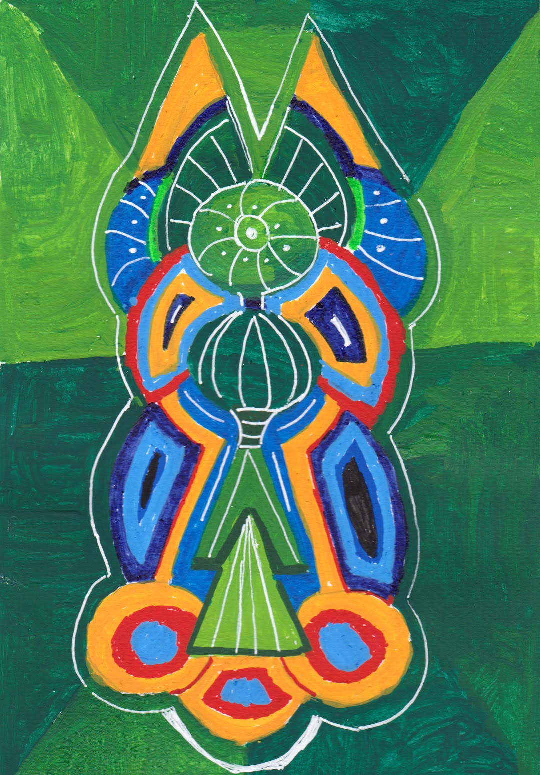 Ulla Hennigs Foto- und Kunstblog: Abstrakt malen mit Acrylfarben