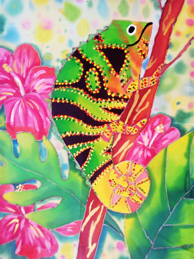 Рисуем хамелеона с детьми