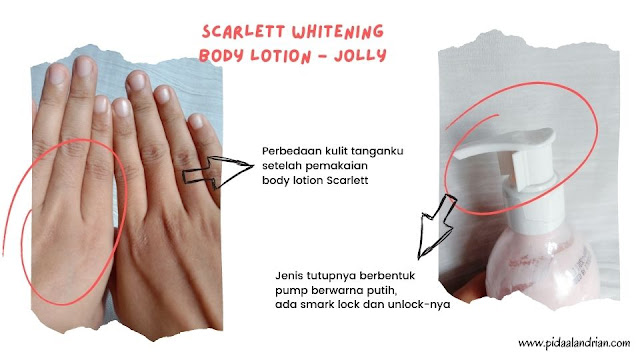 Scarlett whitening body lotion Jolly