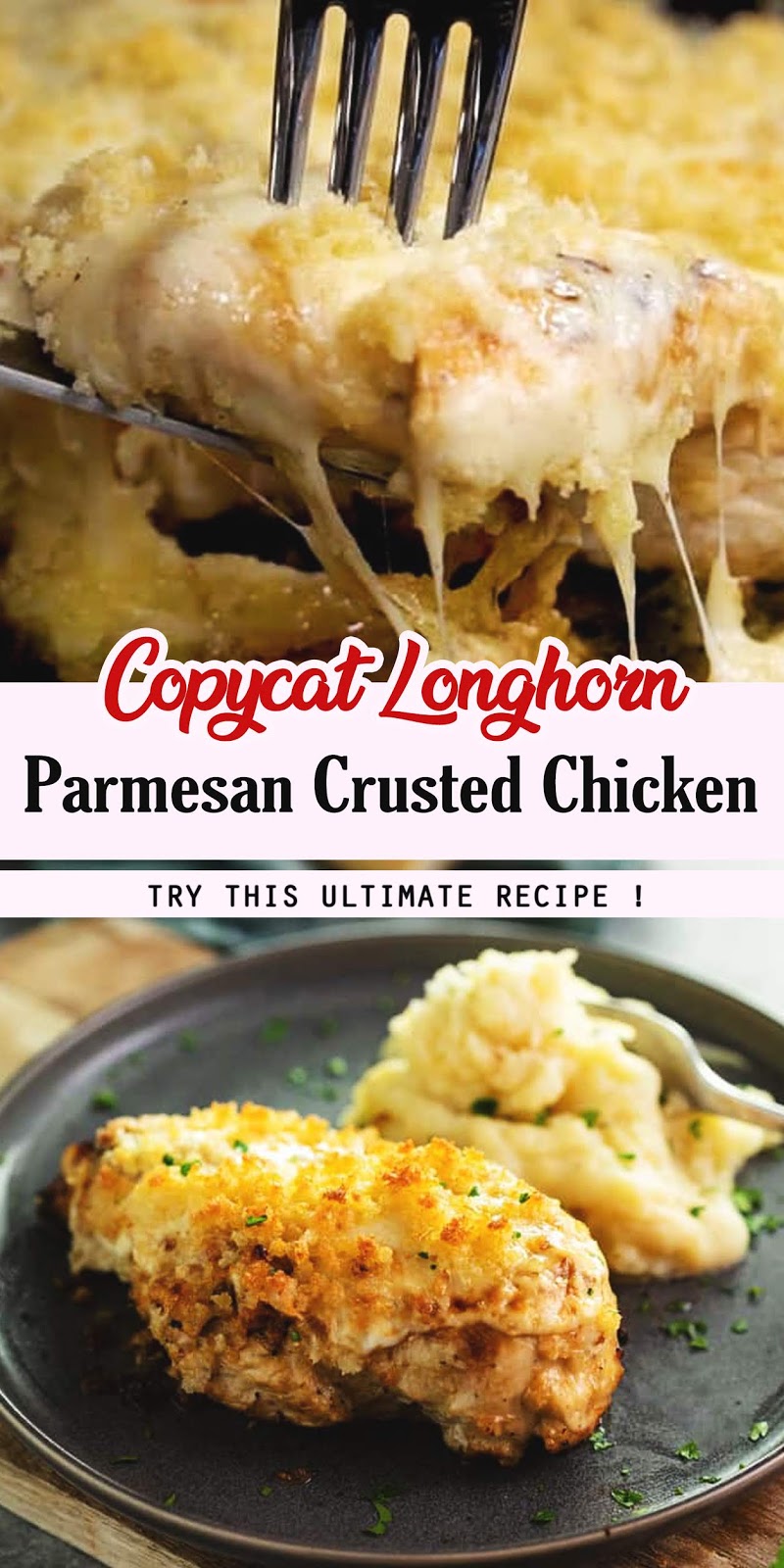 Copycat Longhorn Parmesan Crusted Chicken - 3 SECONDS