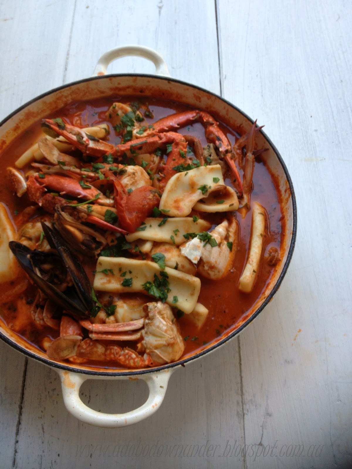 adobo down under Seafood marinara stew