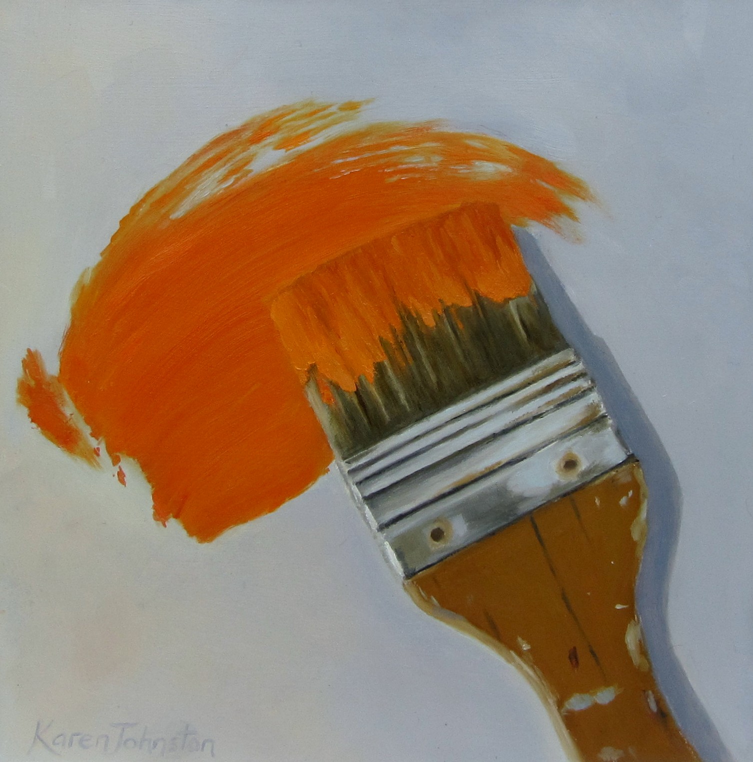 KAREN JOHNSTON SMALL PAINTINGS Loaded Brush