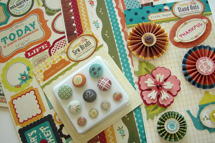 BlueMoon Scrapbooking: Crate Paper Random and Farmhouse Collections.