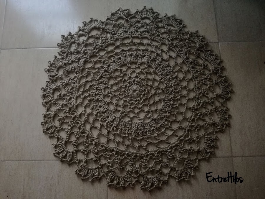 como hacer una alfombra a crochet