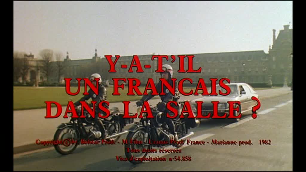 Jean Dorel regarde des films Yat'il un Français dans la salle (JeanPierre Mocky, 1982)
