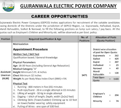 wapda new jobs - NTS latest new jobs
