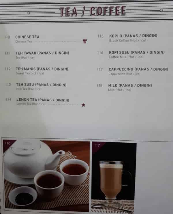 Tea/ Coffee (Teh dan Kopi) Resto Anggrek Pangkalpinang Menu Teh dan Kopi Resto Anggrek