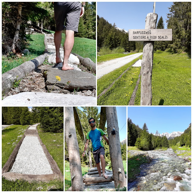 camminata a piedi nudi barefoot walking