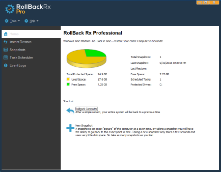 تحميل أفضل برنامج لعمل نسخة إحتياطية لاستعادة نظام (Rollback Rx Pro 11.2.2705104256 (Windows مع التفعيل