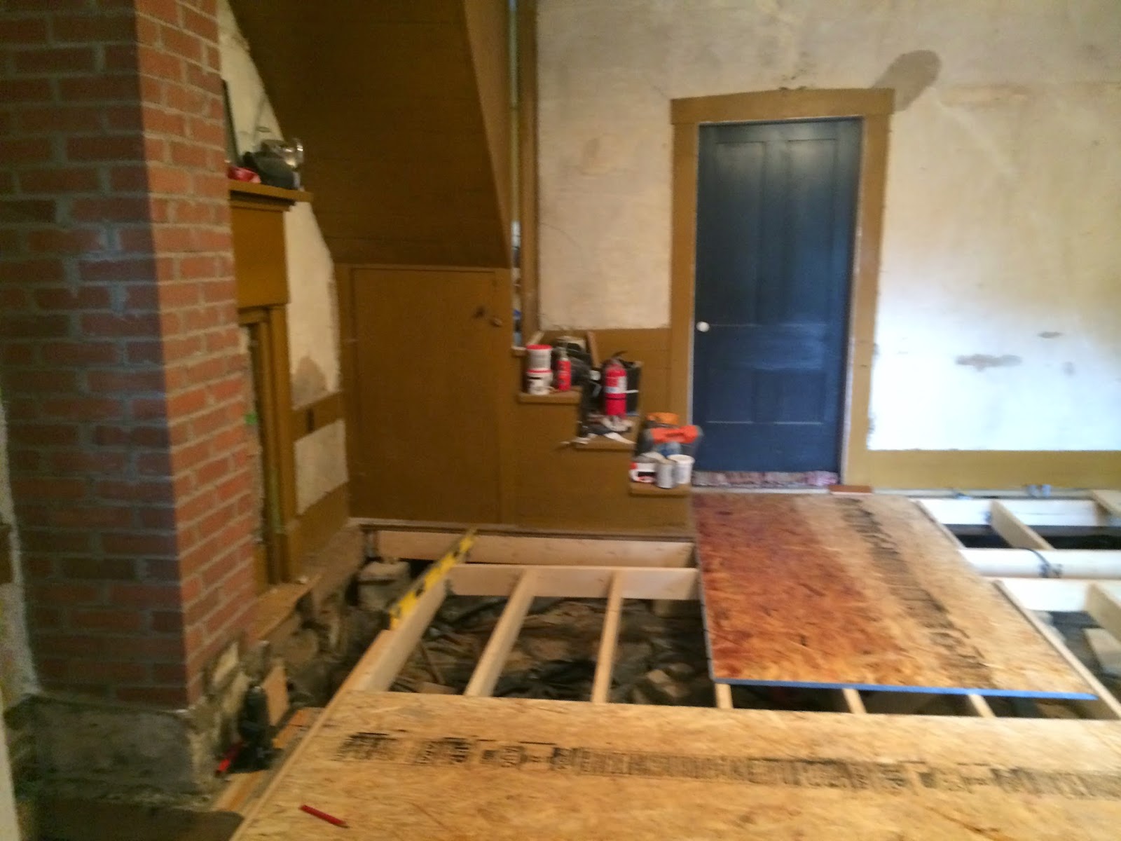 Historic Farmhouse Renovation No Living Room Floor? No Problem!