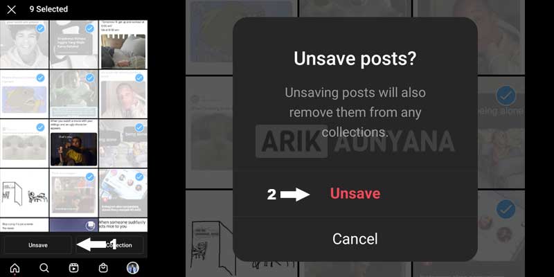 Cara Unsaved atau Hapus Koleksi Reels di Instagram