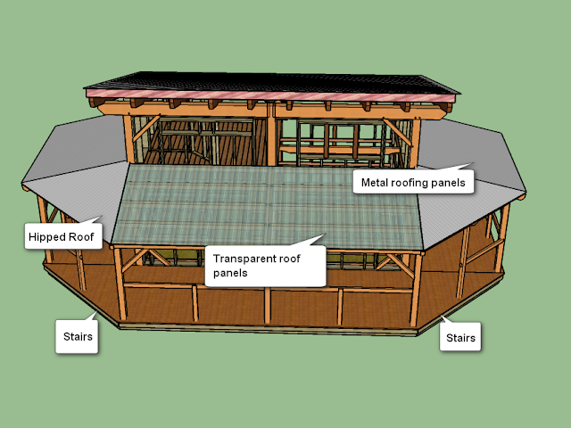 Timber Frame Cabin Building Log Porch Roof Design And