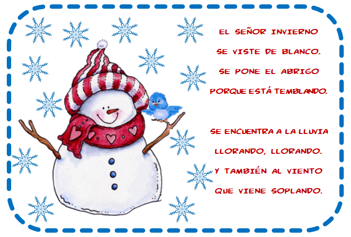 Cole de colores: POESÍA "EL SEÑOR INVIERNO"