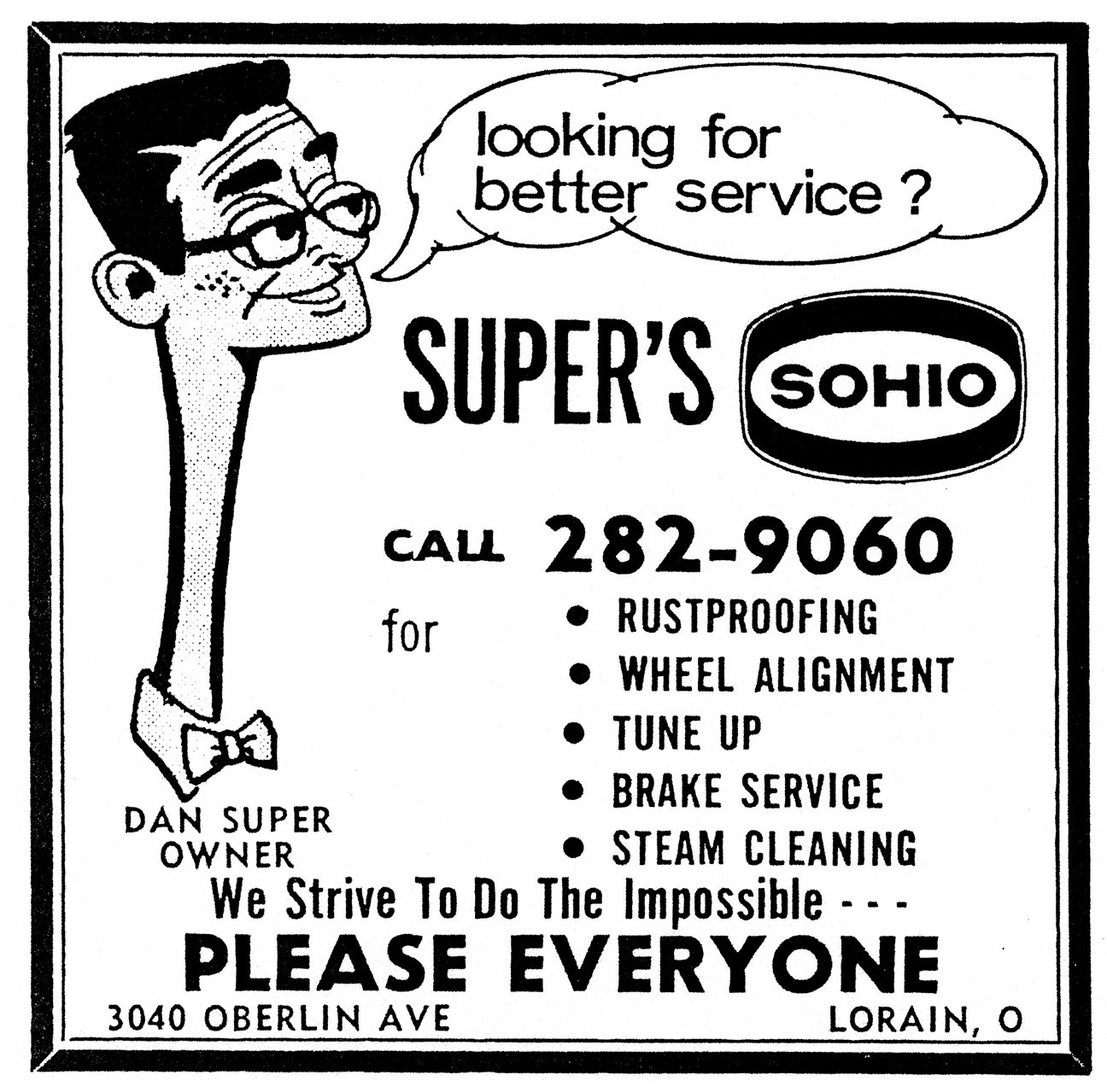 Brady's Bunch of Lorain County Nostalgia 1969 Sohio Ad Featuring