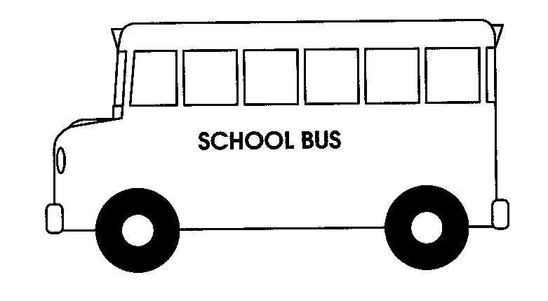 clipart school bus outline - photo #8