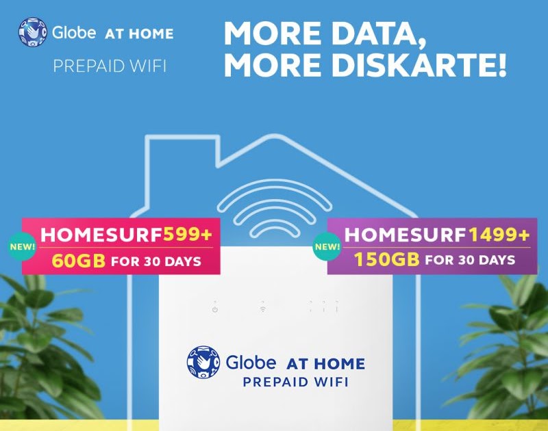 Globe Prepaid WiFi launches HomeSURF599+ and 1499+ promos PinoyTechSaga