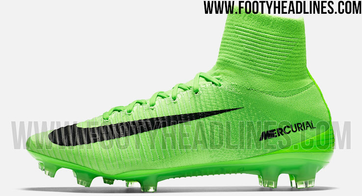 Updated Design: Electric Green Nike Mercurial Superfly V Radiation Flare 2017 Boots - Footy Headlines