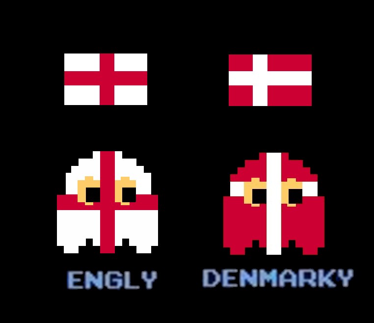 The Voice of Vexillology, Flags & Heraldry PacMan Ghost "Engly