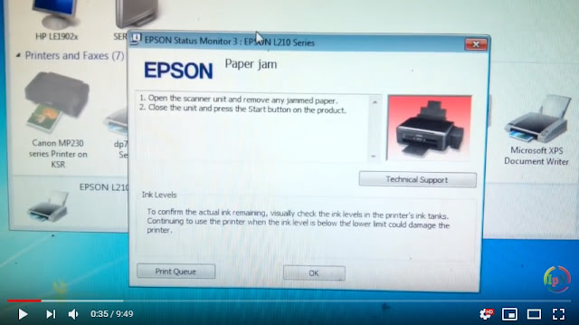  paper jam epson