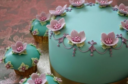 Cupcakes de Boda Color Turquesa, parte 3