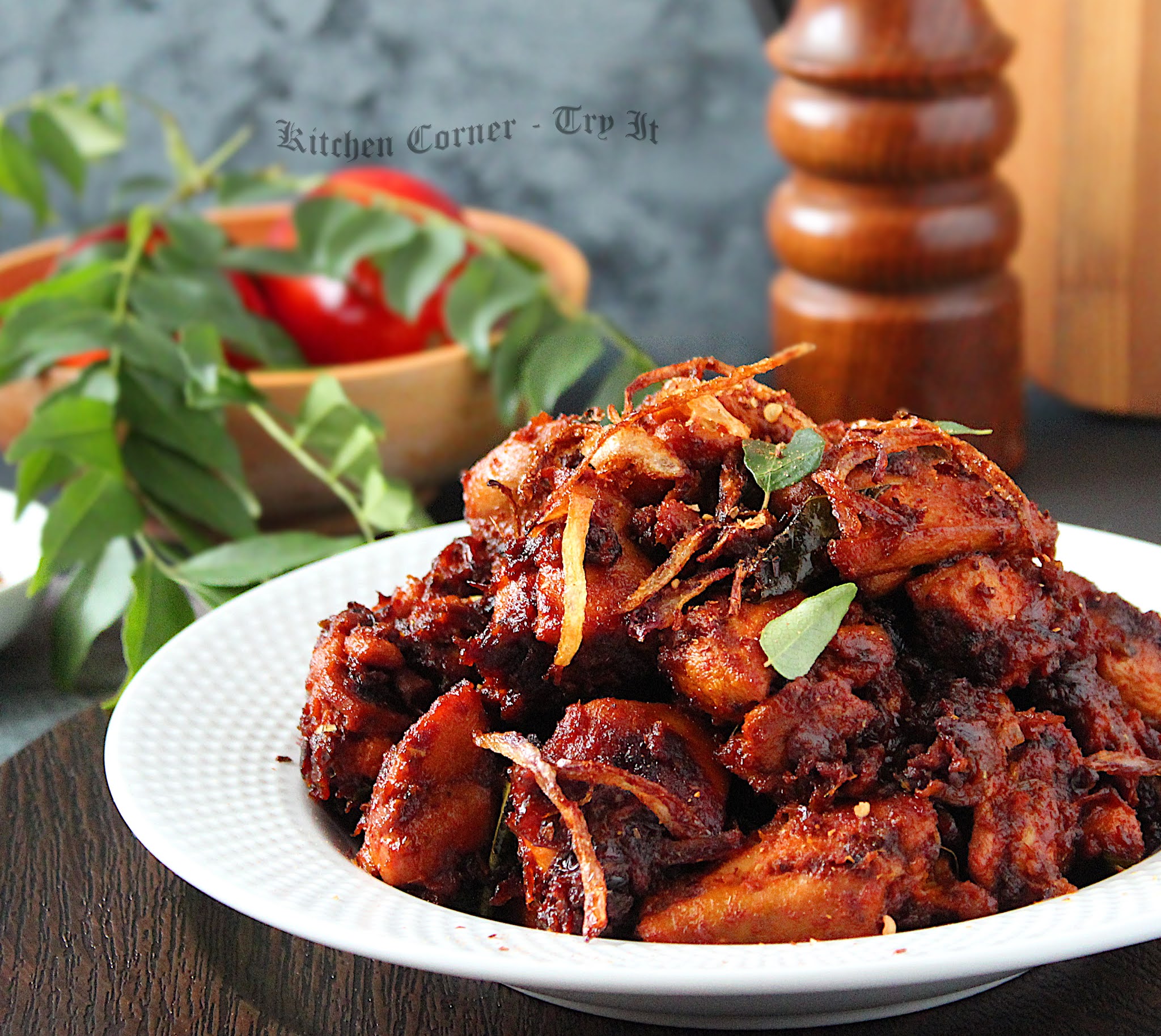 Kerala Style Chicken Chukka- Restaurant Style Chicken Masala Fry Recipe