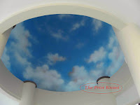 Jasa Cat Motif Gambar Awan Di Plafon