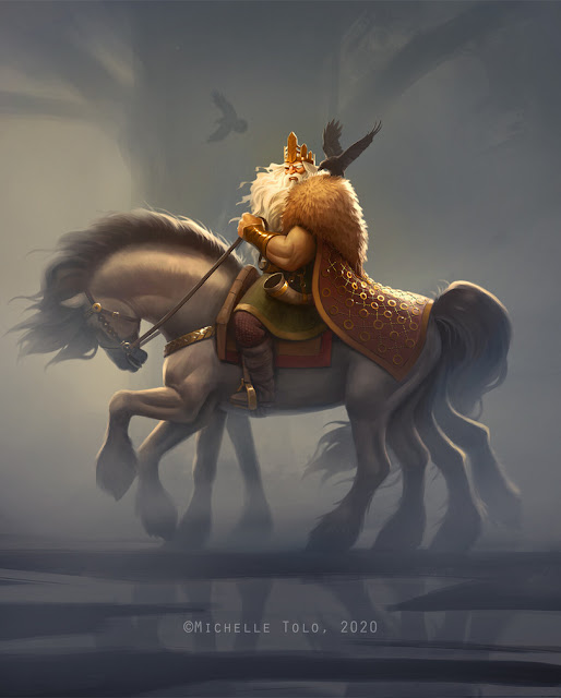Слейпнир: восьминогий конь Одина