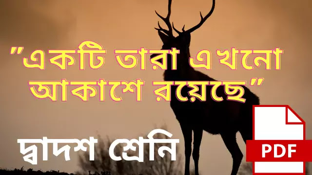 একটি তারা এখনো আকাশে রয়েছে তারাটি কে কেন্দ্র করে কবি ভাবনার বিশিষ্টতা বিশ্লেষণ করো