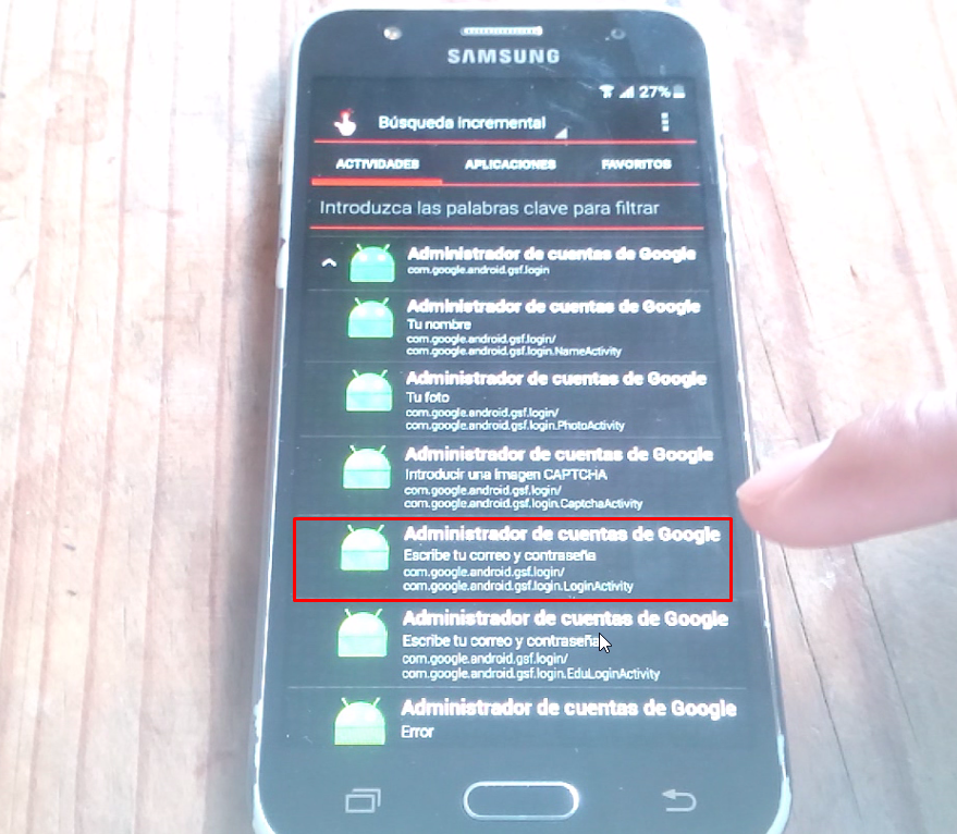 eliminar cuenta google samsung j3