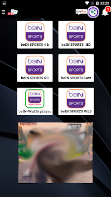 تطبيق Iptv Kaced Pro لمشاهدة قنوات بي ان سبورت الرياضية و القنوات الاجنبية العالمية