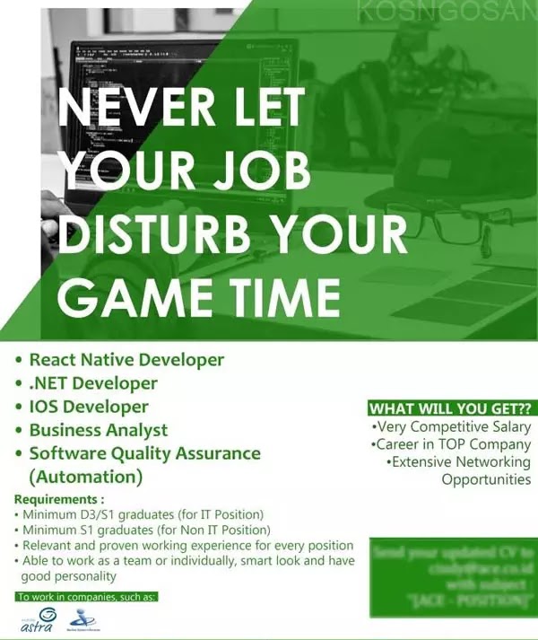 lowongan kerja Developer lowongan kerja Developer