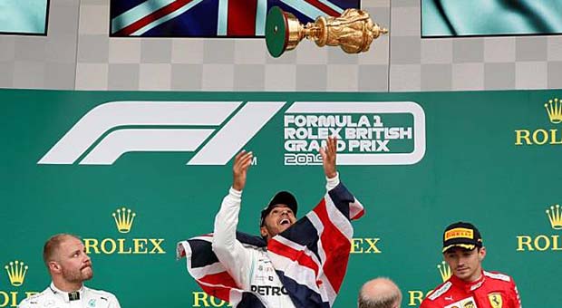 Lewis Hamilton Cetak Rekor 6 Kemenangan di GP Inggris