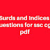 Surds and Indices questions PDF Download for SSC CGL Exam