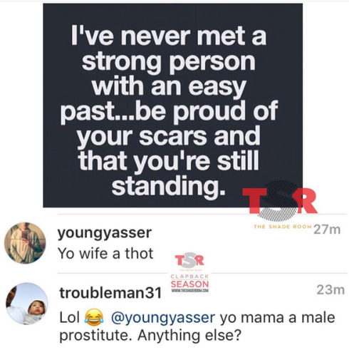 Untitled T.I claps back at troll who called his wife Tiny a thot