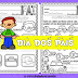 Atividades de alfabetização - dia dos pais