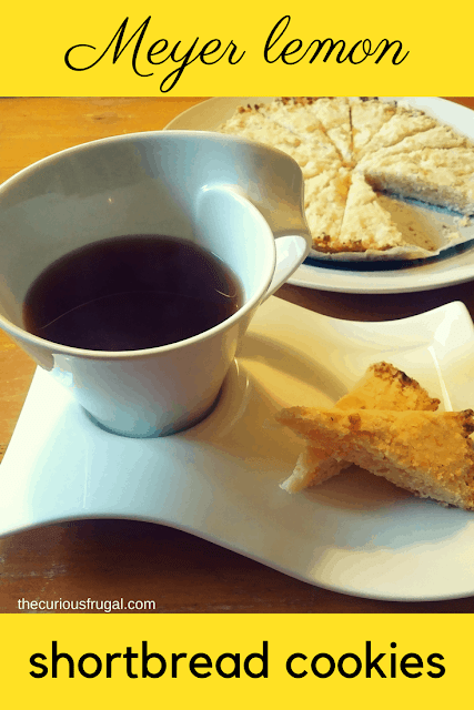 Meyer lemon Shortbread Cookies