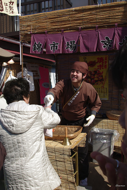 伊豆・河津櫻祭，很大顆的栗子。