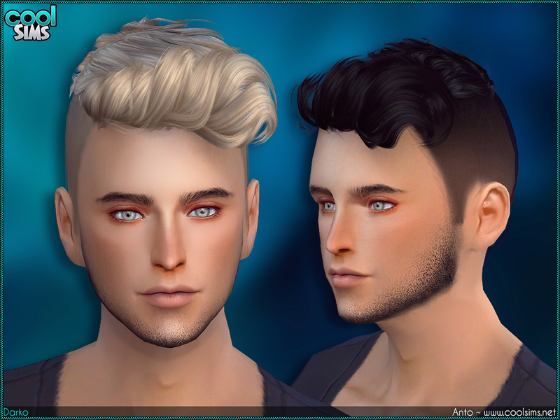 Short Blue Hair for Sims 4 - wide 6