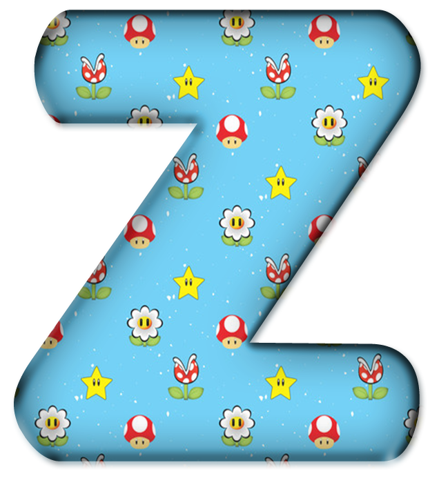 Blindada Por Deus Alfabeto Decorativo Super Mario Bross