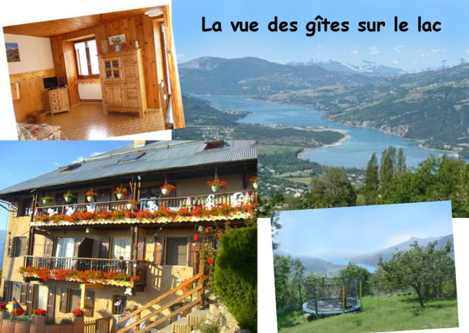 Gîte Embrun les Orres - Gite Hélène Vue Déferlante sur Lac de Serre-ponçon