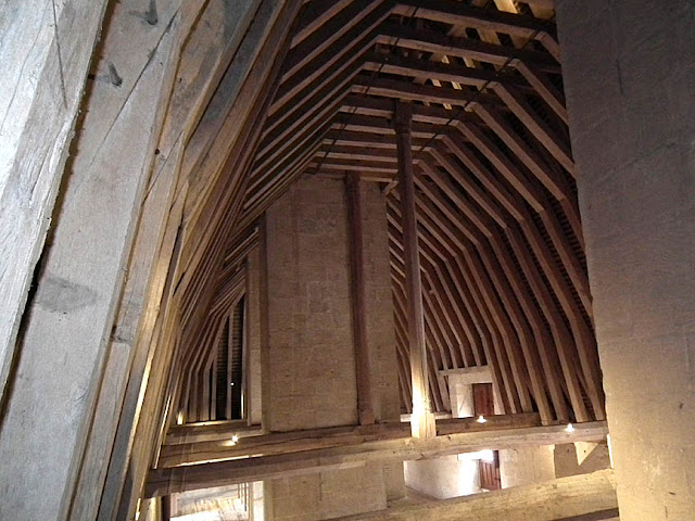 The roof space in the Chateau d'Azay le Rideau, Indre et Loire, France. Photo by Loire Valley Time Travel.