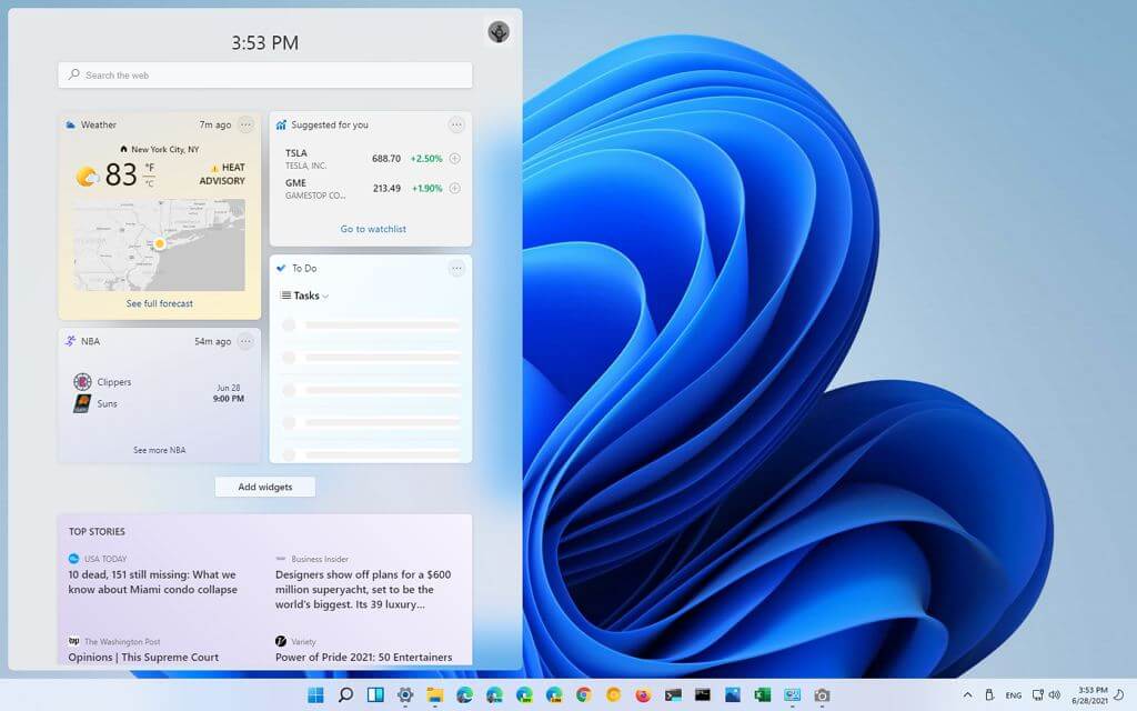windows 11 widgets