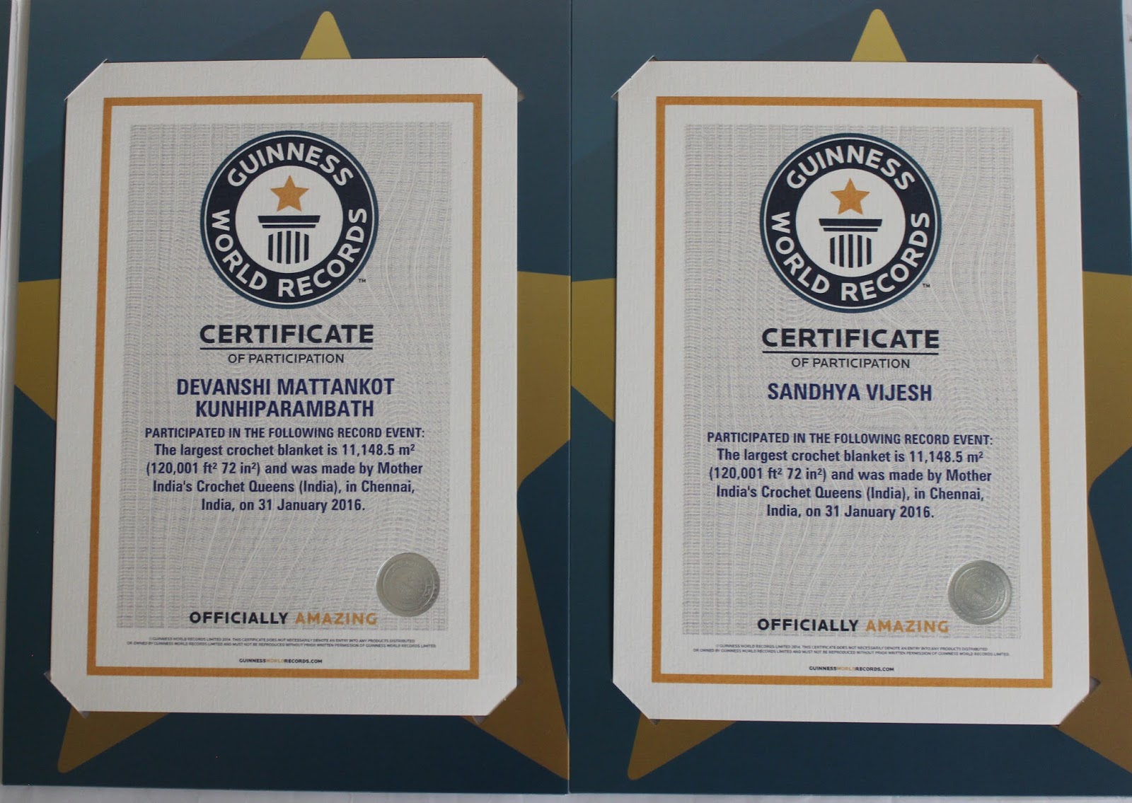 sandvicrochet Guinnes world record participation for largest crochet