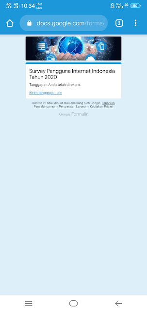 contoh google form kuesioner survei online