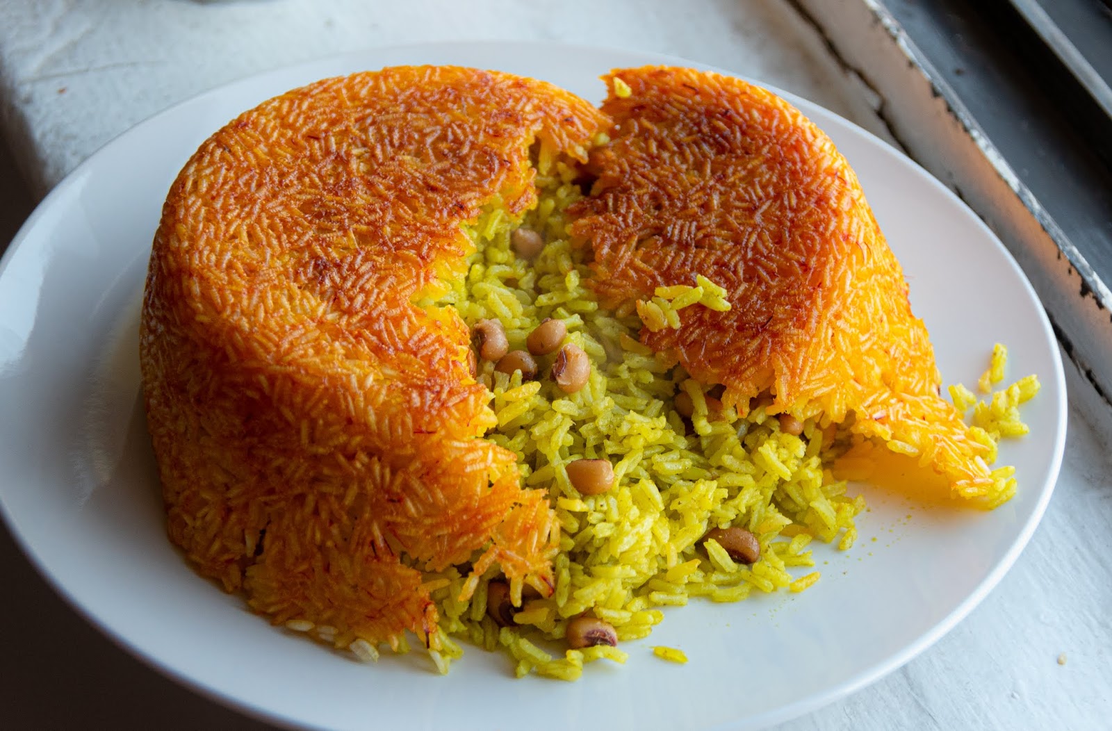 Southwestern Iranian chicken, dill, and blackeyed peas rice